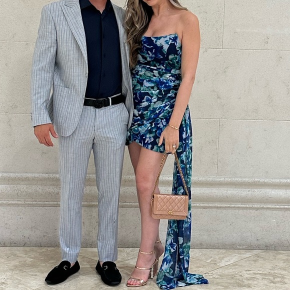 Runaway the label Rouched mini with long side sash. Size M. Worn once. - Picture 2 of 7